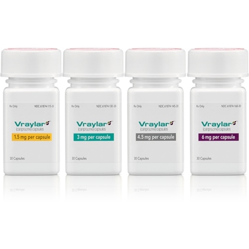 卡比米嗪	cariprazine Vraylar