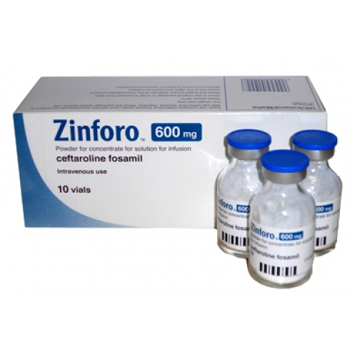 头孢洛林酯	Ceftaroline fosamil	Zinforo