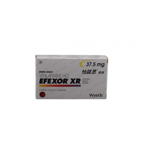 文拉法辛	Venlafaxine	Efexor XR