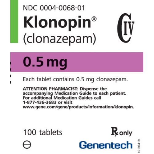 氯硝西泮 clonazepam Klonopin