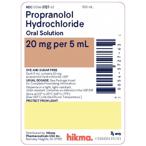 普萘洛尔	propranolol